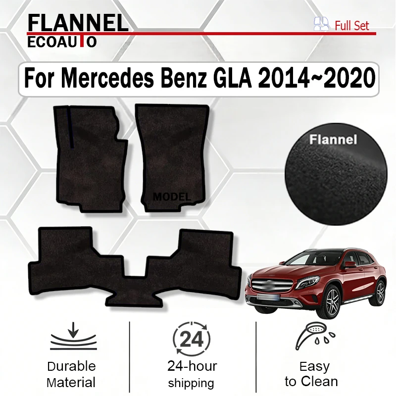 ECOAUTO Flannel Car Floor Mats For Mercedes Benz GLA X156 200 220 2014~2020 Rugs Footpads Carpet Cover Cape Foot Pads Black
ECOAUTO Flannel Car Floor Mats For Mercedes Benz GLA X156 200 220 2014~2020 Rugs Footpads Carpet Cover Cape Foot Pads Black