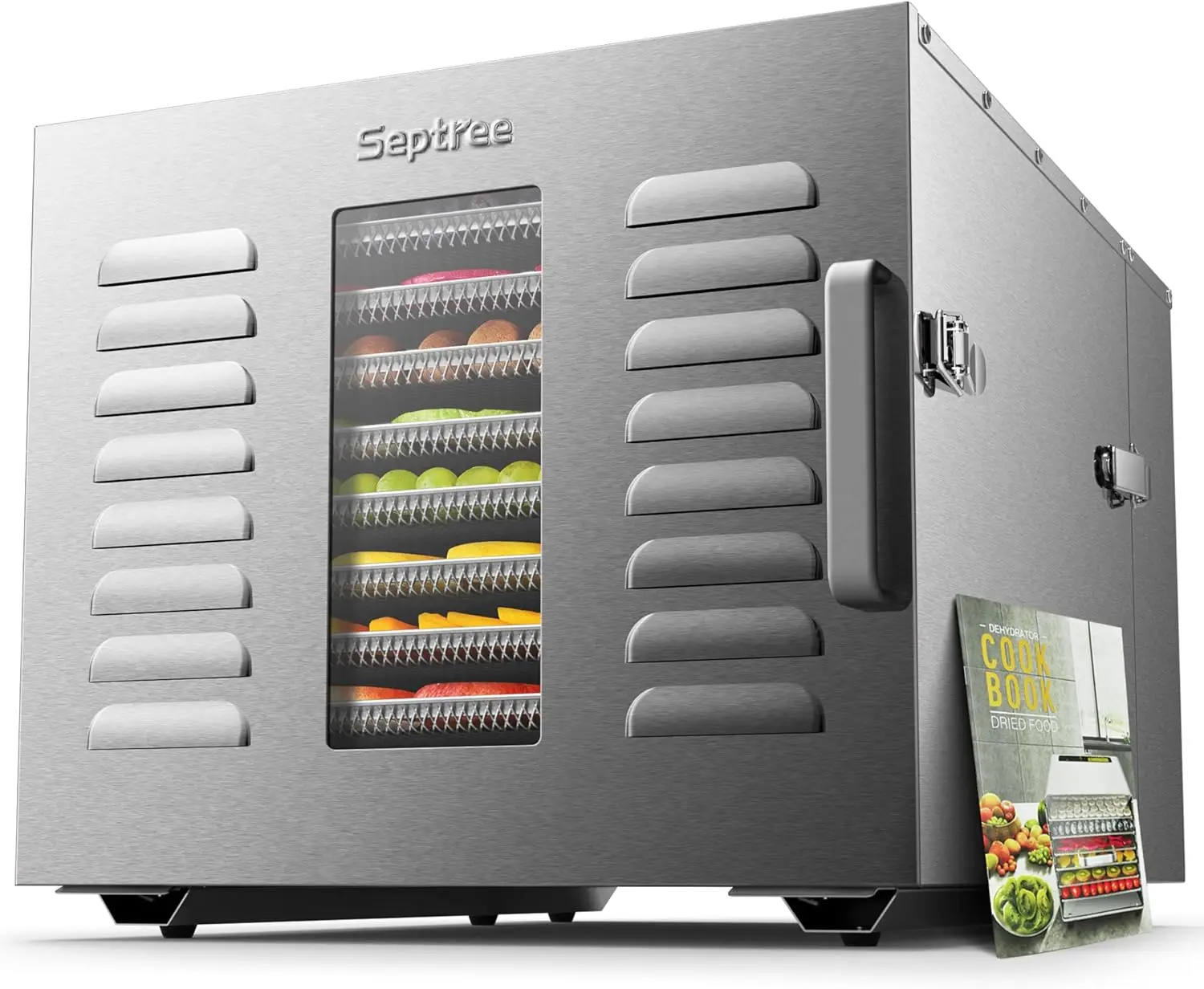 Commercial 10 Trays Food Dehydrator Machine for Jerky and Herbs Usable Area up to 24.65ft² and 194℉ Temperature 1000W
Commercial 10 Trays Food Dehydrator Machine for Jerky and Herbs Usable Area up to 24.65ft² and 194℉ Temperature 1000W