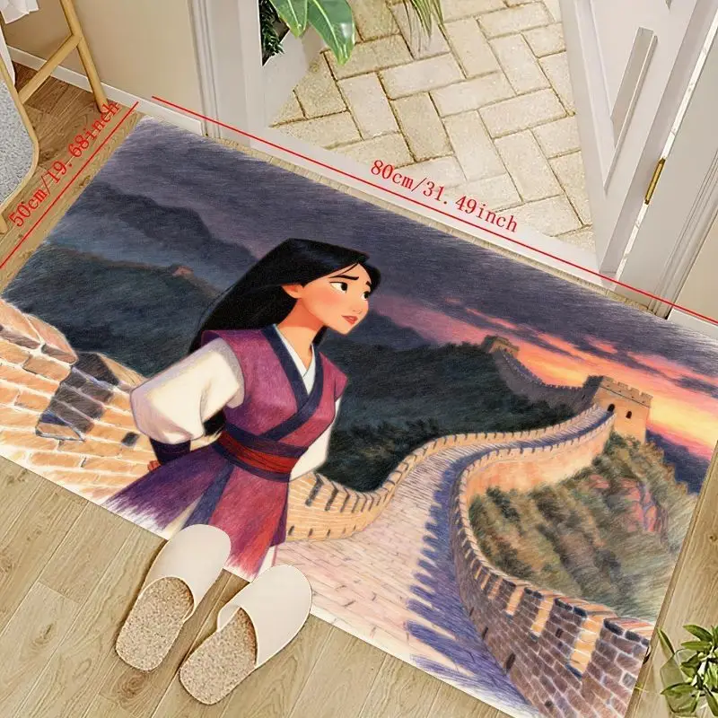 1 шт. Коврик Disney Mulan Warrior Princess для детской спальни и гостиной, нескользящий мягкий коврик Great Wall Sunset Scene, 50x8
1 шт. Коврик Disney Mulan Warrior Princess для детской спальни и гостиной, нескользящий мягкий коврик Great Wall Sunset Scene, 50x8