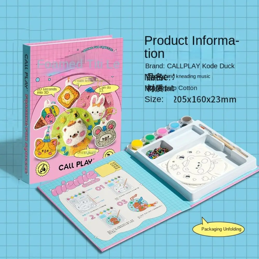 With Easel DIY Puffy Paint Kit Puffy Effect Sponge Texture Drawing Pens Kit Colorful Pens Creative Design 3D Drawing Canvas
With Easel DIY Puffy Paint Kit Puffy Effect Sponge Texture Drawing Pens Kit Colorful Pens Creative Design 3D Drawing Canvas