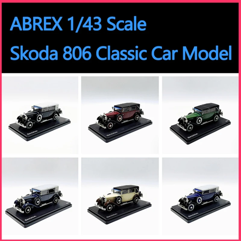 ABREX 1/43 Skoda 806, винтажный классический автомобиль из сплава, имитация модели автомобиля, коллекция, игрушки, подарки 
ABREX 1/43 Skoda 806, винтажный классический автомобиль из сплава, имитация модели автомобиля, коллекция, игрушки, подарки