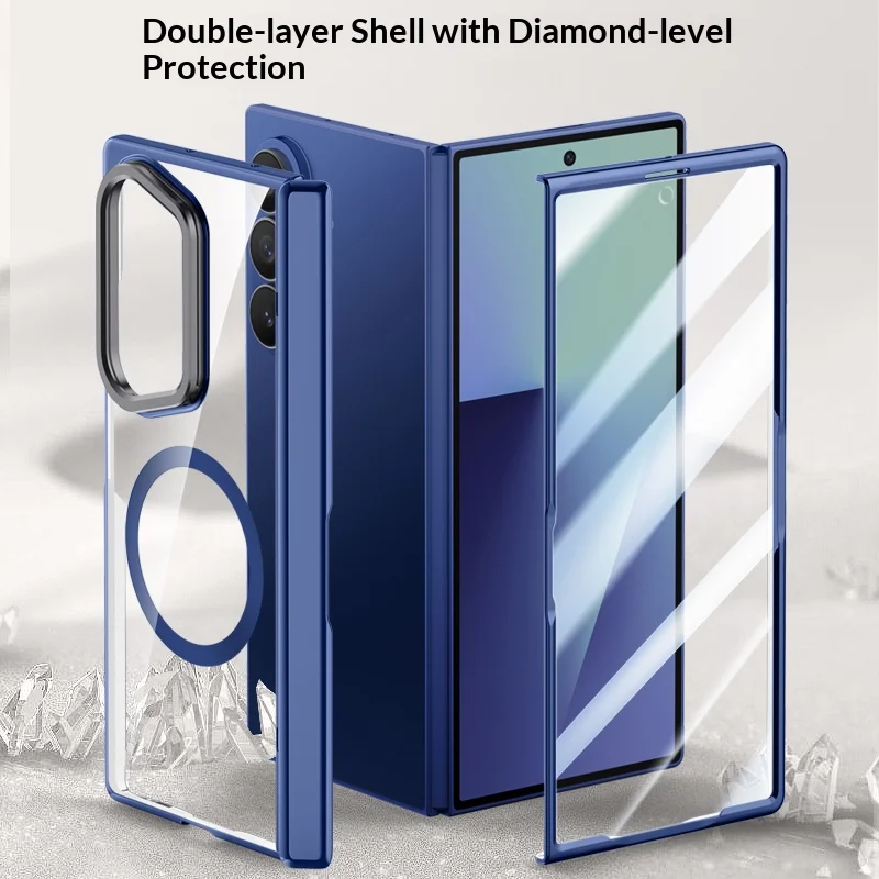 Защитный чехол для Samsung Galaxy Z Fold7/Fold6 с металлическим креплением для камеры, ударопрочный, с высокой прозрачностью и защитой экрана из акрила.
Защитный чехол для Samsung Galaxy Z Fold7/Fold6 с металлическим креплением для камеры, ударопрочный, с высокой прозрачностью и защитой экрана из акрила.