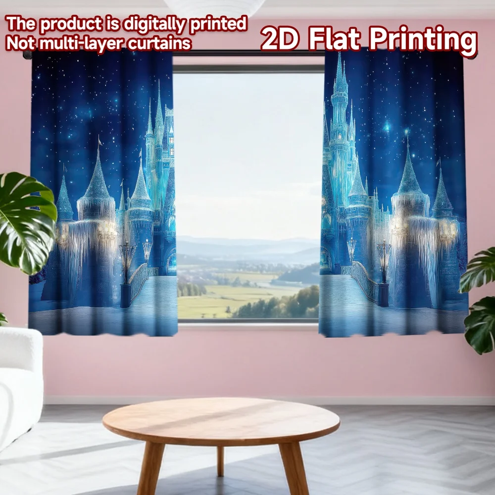 2D flat printing 2pcs Drapes Frozen Ice Castle at Night Digital Printed Polyester Drapes Seasonal Party & Holiday Decor Use for
2D flat printing 2pcs Drapes Frozen Ice Castle at Night Digital Printed Polyester Drapes Seasonal Party & Holiday Decor Use for