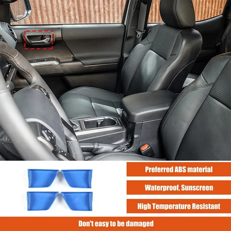 For Toyota Tacoma 2024 ABS Blue Car Inside Door Bowl Frame Cover Trim Sticker Car Accessories
For Toyota Tacoma 2024 ABS Blue Car Inside Door Bowl Frame Cover Trim Sticker Car Accessories