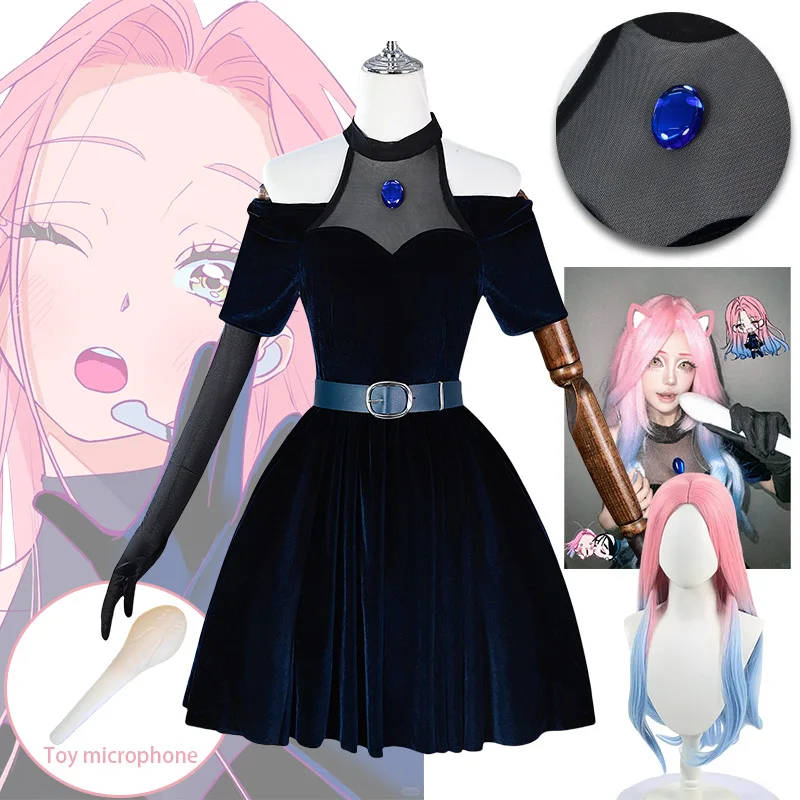 Anime Mizi Cosplay Alien Stage Cosplay Costume Mizi Dress Uniform Mizi Wig Toy Microphone Props Halloween Costume for Women
Anime Mizi Cosplay Alien Stage Cosplay Costume Mizi Dress Uniform Mizi Wig Toy Microphone Props Halloween Costume for Women