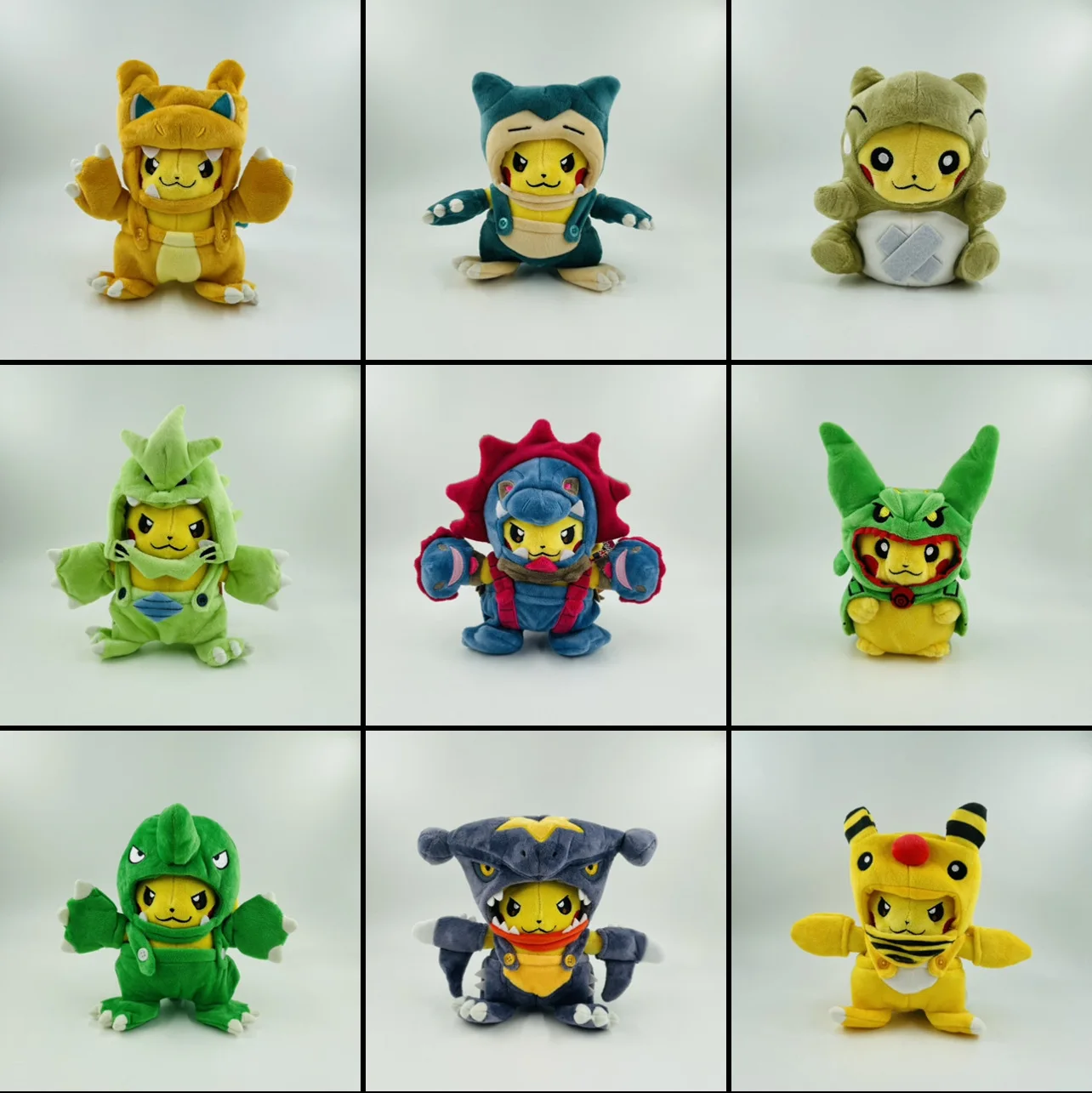 10pcs/lot Pokemon Cosplay Substitute Snorlax Rayquaza Garchomp Charizard Plush Toys Dolls Kawaii Stuffed Peluches Gifts for Kids
10pcs/lot Pokemon Cosplay Substitute Snorlax Rayquaza Garchomp Charizard Plush Toys Dolls Kawaii Stuffed Peluches Gifts for Kids
