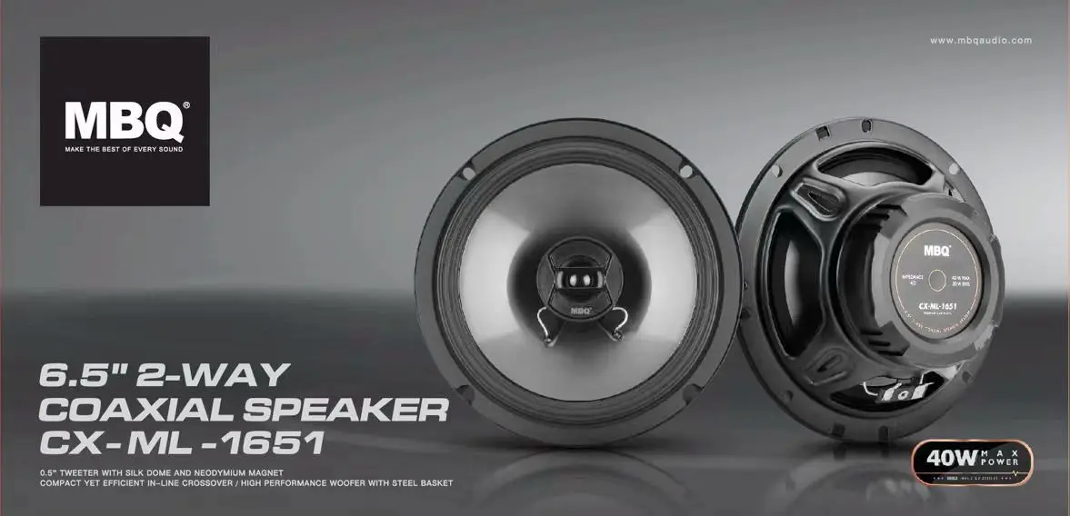 2pc MBQ 6.5 Inch Universal Car HiFi Coaxial Speaker Vehicle Door Auto Audio Music Stereo Full Range
2pc MBQ 6.5 Inch Universal Car HiFi Coaxial Speaker Vehicle Door Auto Audio Music Stereo Full Range