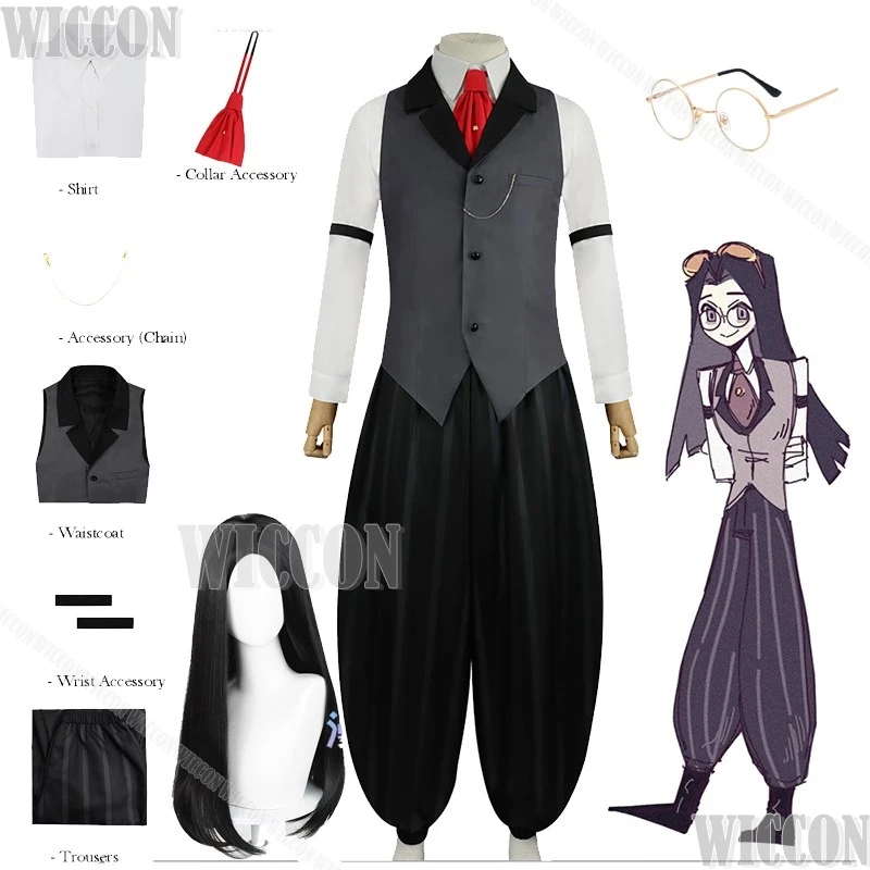 TV HazbinS2 Sir Pentius Косплей Человеческий инвентарь Костюм Парик Pendleton Одежда Мужчины Хэллоуин Маскировка Очки Navidad Carnaval
TV HazbinS2 Sir Pentius Косплей Человеческий инвентарь Костюм Парик Pendleton Одежда Мужчины Хэллоуин Маскировка Очки Navidad Carnaval