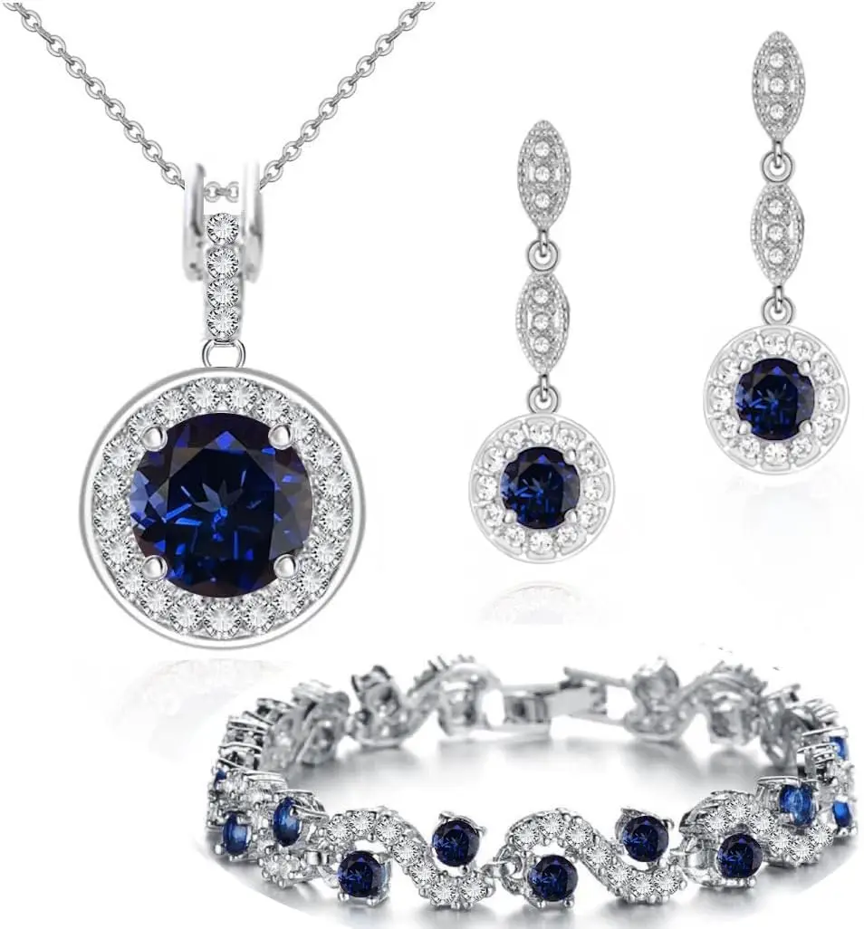 Jewelry Sets for Women and Girls Wedding Jewelry Jewelry Sets with Necklace Earrings Bracelet for Wife Girlfriend
Jewelry Sets for Women and Girls Wedding Jewelry Jewelry Sets with Necklace Earrings Bracelet for Wife Girlfriend