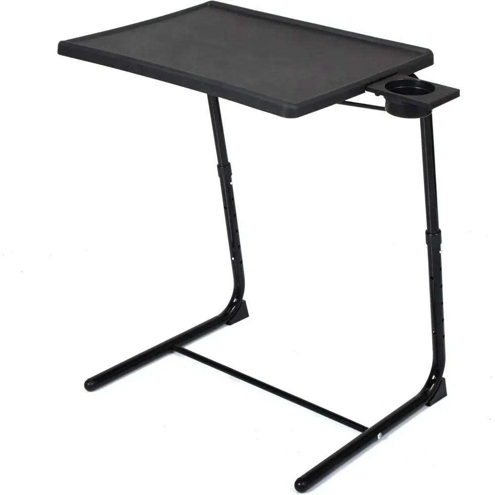 TV Tray Table, Folding TV Dinner with Cup Holder, Adjustable TV Desk with 3 Angle and 6 Height Adjustments, Couch Table
TV Tray Table, Folding TV Dinner with Cup Holder, Adjustable TV Desk with 3 Angle and 6 Height Adjustments, Couch Table