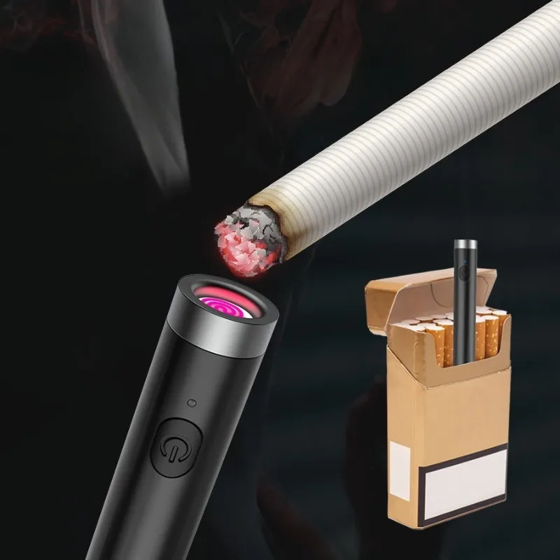 Cigarette Mini Lighter, Cigarette Lighter, Rechargeable Built-in Battery, Mosquito-lighting Coil Outdoor Barbecue Fire Igniter
Cigarette Mini Lighter, Cigarette Lighter, Rechargeable Built-in Battery, Mosquito-lighting Coil Outdoor Barbecue Fire Igniter