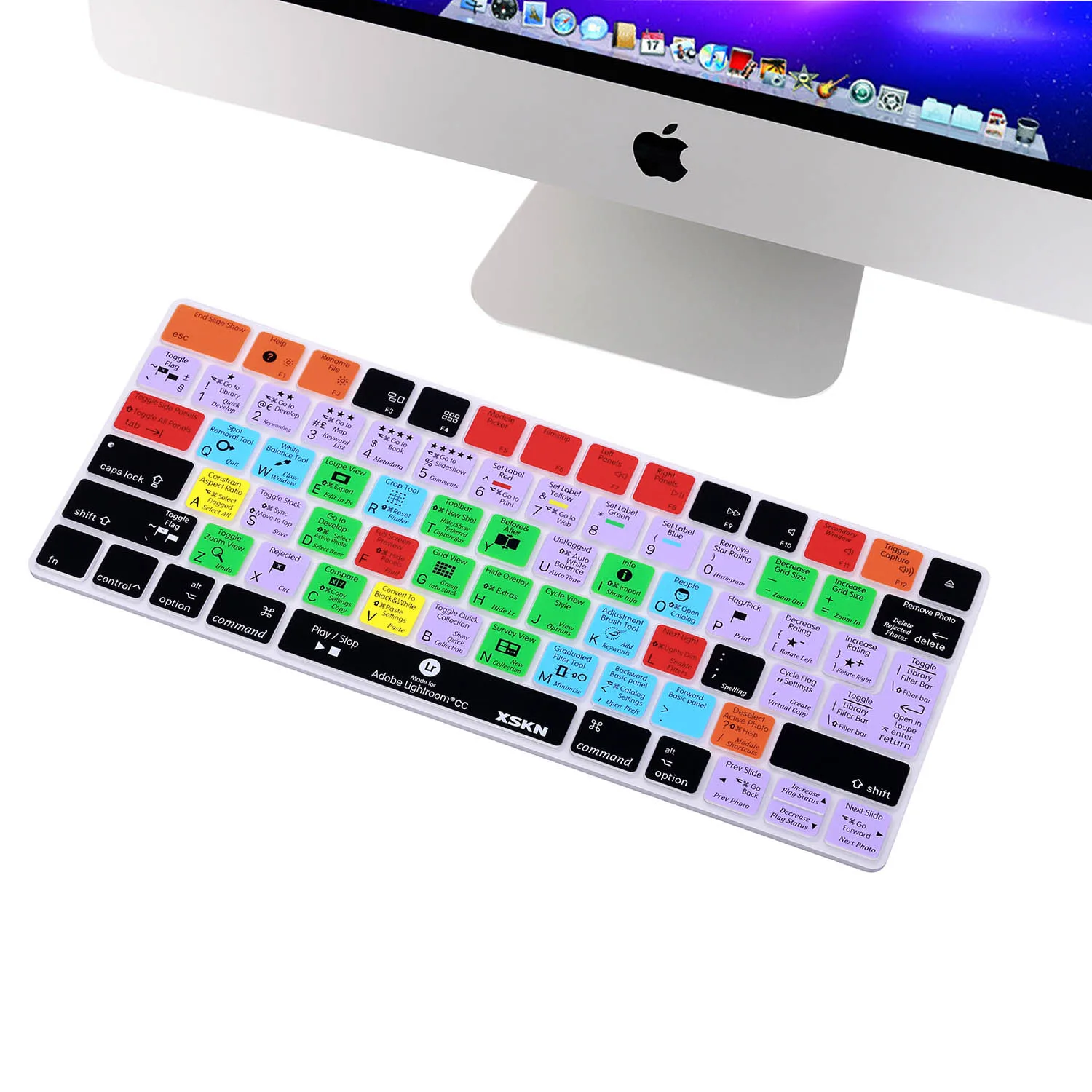 XSKN Lightroom Classic Shortcuts Keyboard Cover for Magic Keyboard A1644 Functional Hotkeys Silicone Skin Laptop Protective Film
XSKN Lightroom Classic Shortcuts Keyboard Cover for Magic Keyboard A1644 Functional Hotkeys Silicone Skin Laptop Protective Film