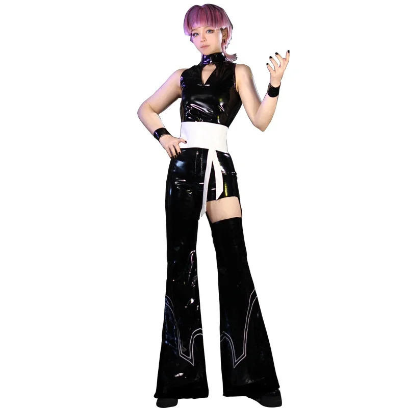 Anime Panty & Stocking Polyester Polyurethane Cosplay Costume Black White Elastic Leather Bodysuit Women Men Halloween Outfit
Anime Panty & Stocking Polyester Polyurethane Cosplay Costume Black White Elastic Leather Bodysuit Women Men Halloween Outfit