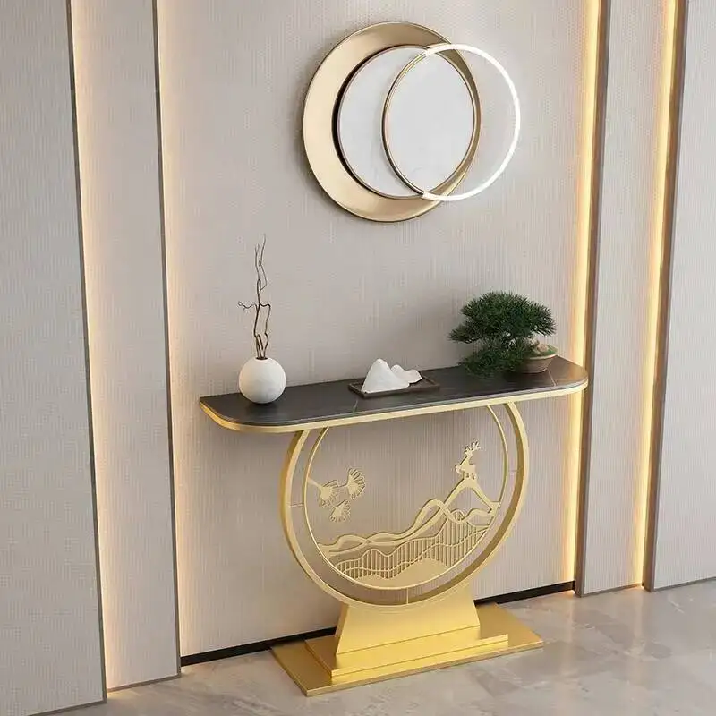 Винтажный гламурный металлический угловой столик для прихожей, уникальный консольный столик для прихожей, современная роскошная мебель для гостиной Konsolentisch
Винтажный гламурный металлический угловой столик для прихожей, уникальный консольный столик для прихожей, современная роскошная мебель для гостиной Konsolentisch