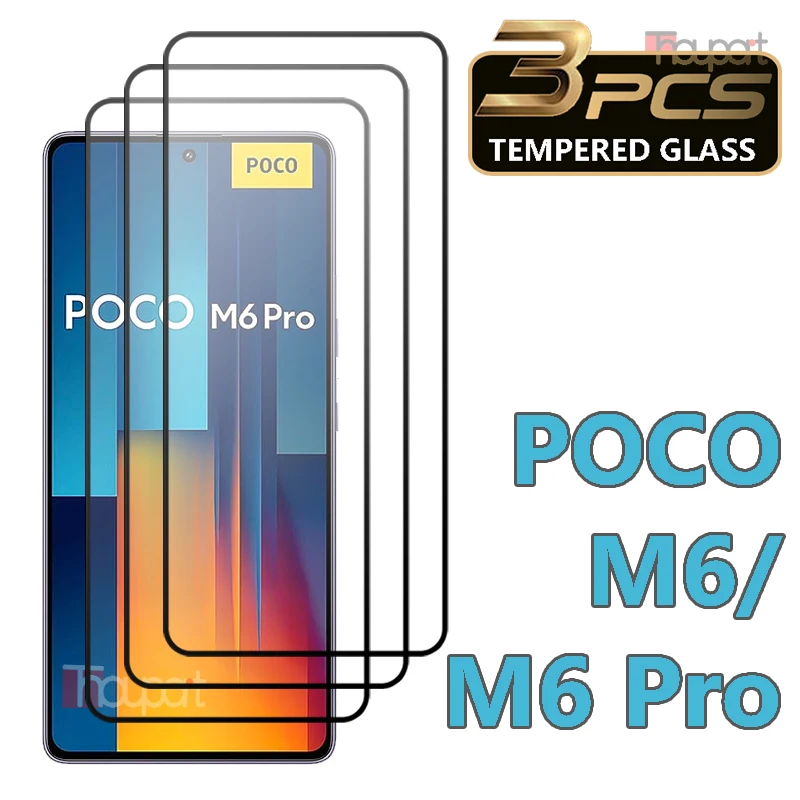3PCS Tempered Glass For Xiaomi Poco M6 Pro 5G Screen Protector Film Poco M6 Glass
3PCS Tempered Glass For Xiaomi Poco M6 Pro 5G Screen Protector Film Poco M6 Glass