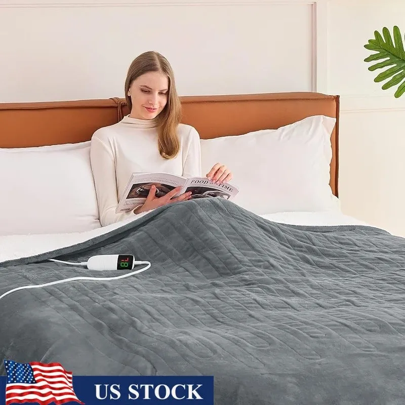 Electric Heated Blanket Full Size 72x84 Inches with 10 Heat Settings Fast Heating Soft Warm Bed Blanket for Winter Comfort
Electric Heated Blanket Full Size 72x84 Inches with 10 Heat Settings Fast Heating Soft Warm Bed Blanket for Winter Comfort