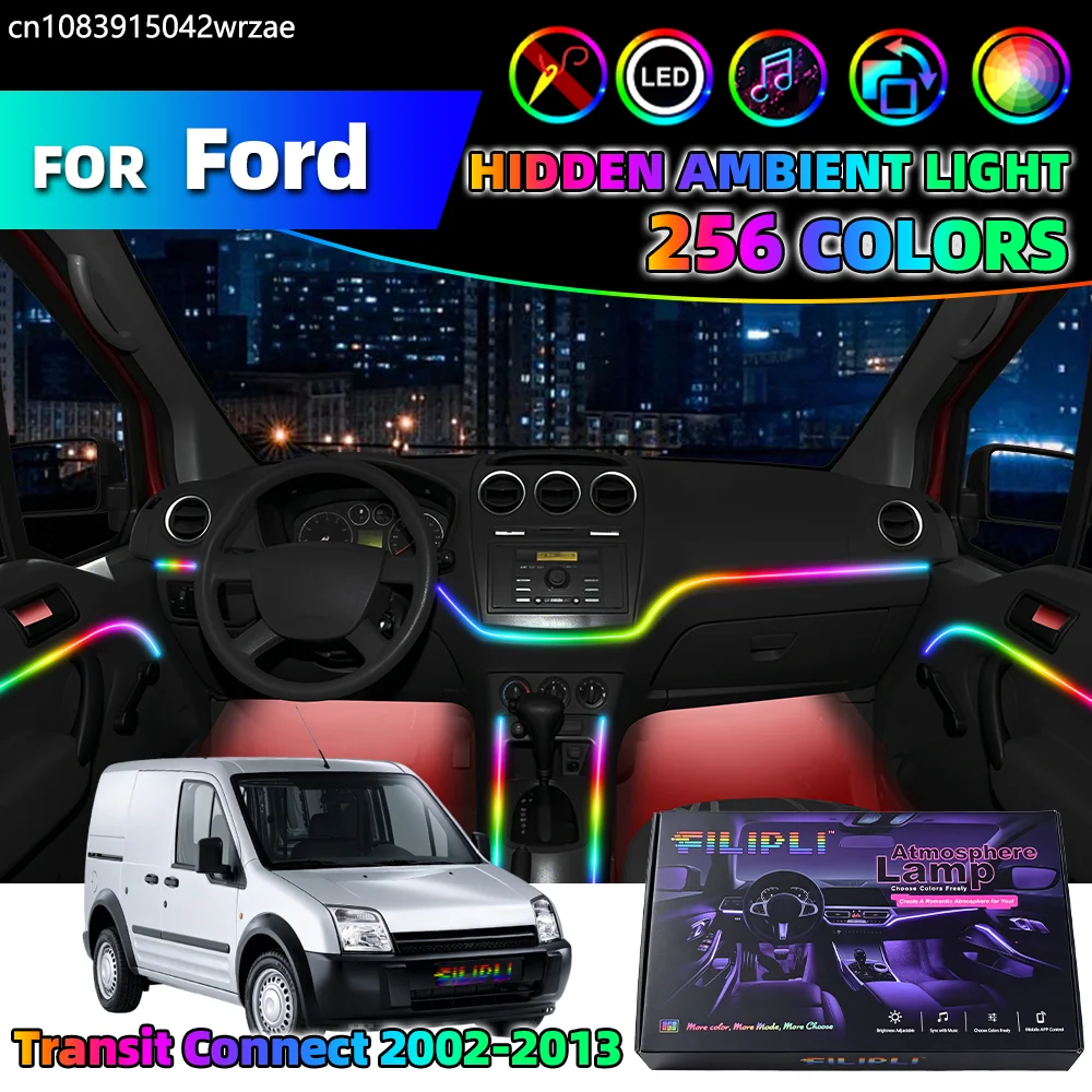 14 in 1 For Ford Transit Connect 2002-2013 Years Car Interior Ambient Lights Strips Breathing Lighting Kit App Control Auto LED
14 in 1 For Ford Transit Connect 2002-2013 Years Car Interior Ambient Lights Strips Breathing Lighting Kit App Control Auto LED