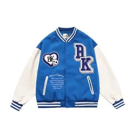 Spring and Autumn New Baseball Suit Embroidered Stitching Fashion Brand Leisure Retro American High Street Leather Sleeve Coat
Spring and Autumn New Baseball Suit Embroidered Stitching Fashion Brand Leisure Retro American High Street Leather Sleeve Coat