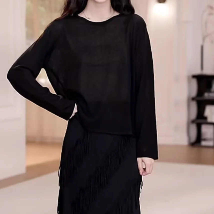 Yanyana Весна-Лето Новинка: Цветной вязаный джемпер с длинным рукавом, повседневный свободный крой, мягкий акрил с добавлением шерсти, женский топ
Yanyana Весна-Лето Новинка: Цветной вязаный джемпер с длинным рукавом, повседневный свободный крой, мягкий акрил с добавлением шерсти, женский топ