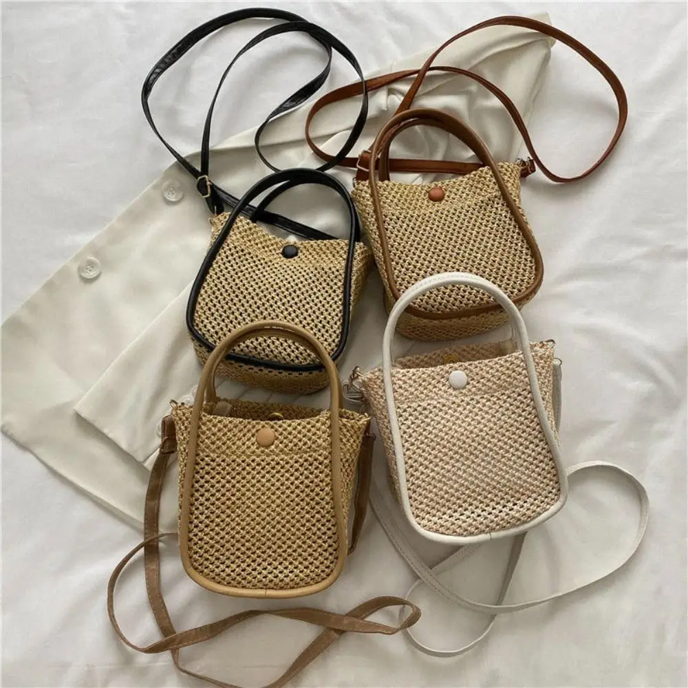 Elegant Summer Weave Straw Bag Bohemian Vacation Straw Shoulder Bags Crossbody Leisure Women's Bucket Bag Ladies/Girls
Elegant Summer Weave Straw Bag Bohemian Vacation Straw Shoulder Bags Crossbody Leisure Women's Bucket Bag Ladies/Girls