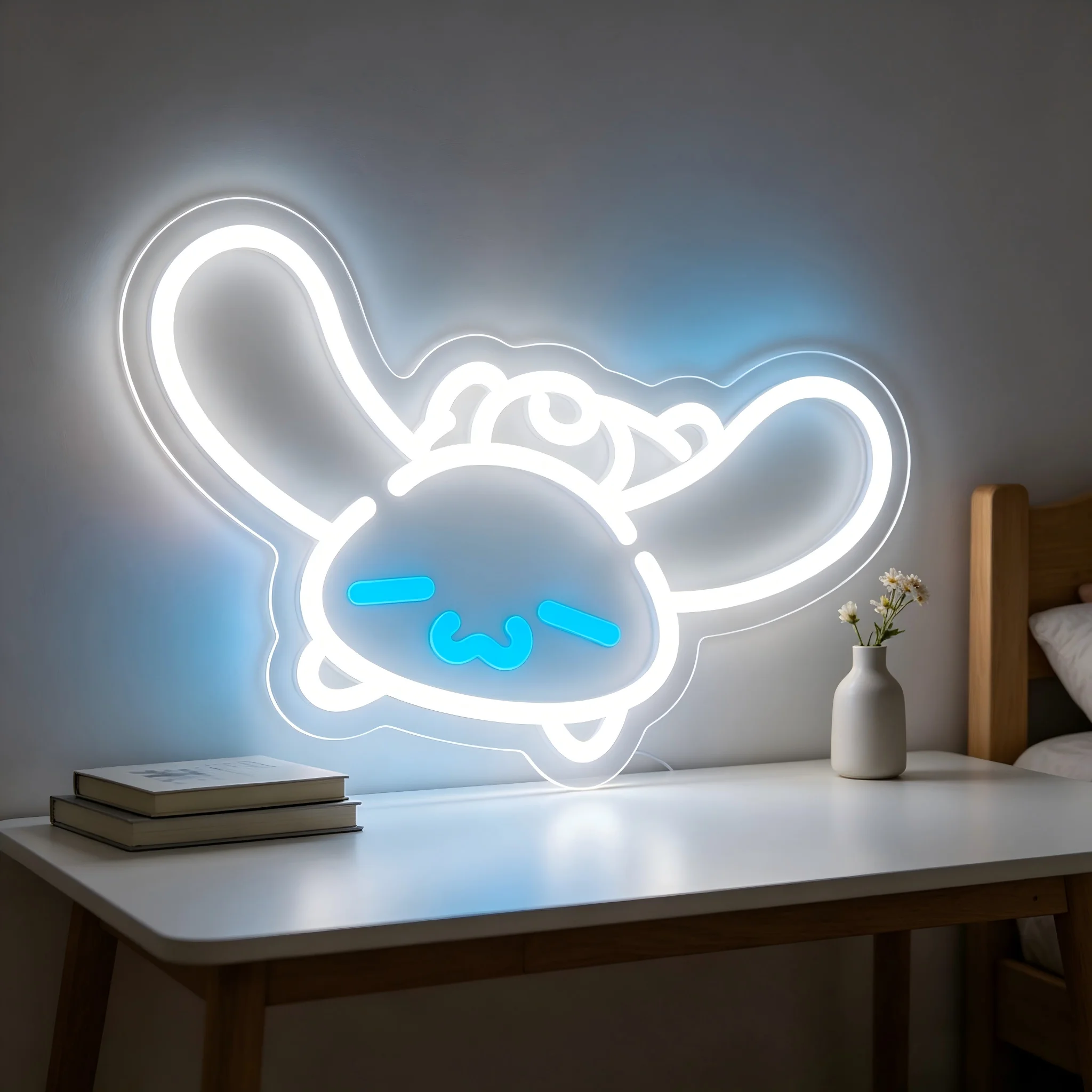Big Head Cinnamoroll Neon Sign USB Dimmable LED Bedside Neon Night Light for Kids Bedroom Soft Sleep Lighting Indoor Wall Lamp
Big Head Cinnamoroll Neon Sign USB Dimmable LED Bedside Neon Night Light for Kids Bedroom Soft Sleep Lighting Indoor Wall Lamp