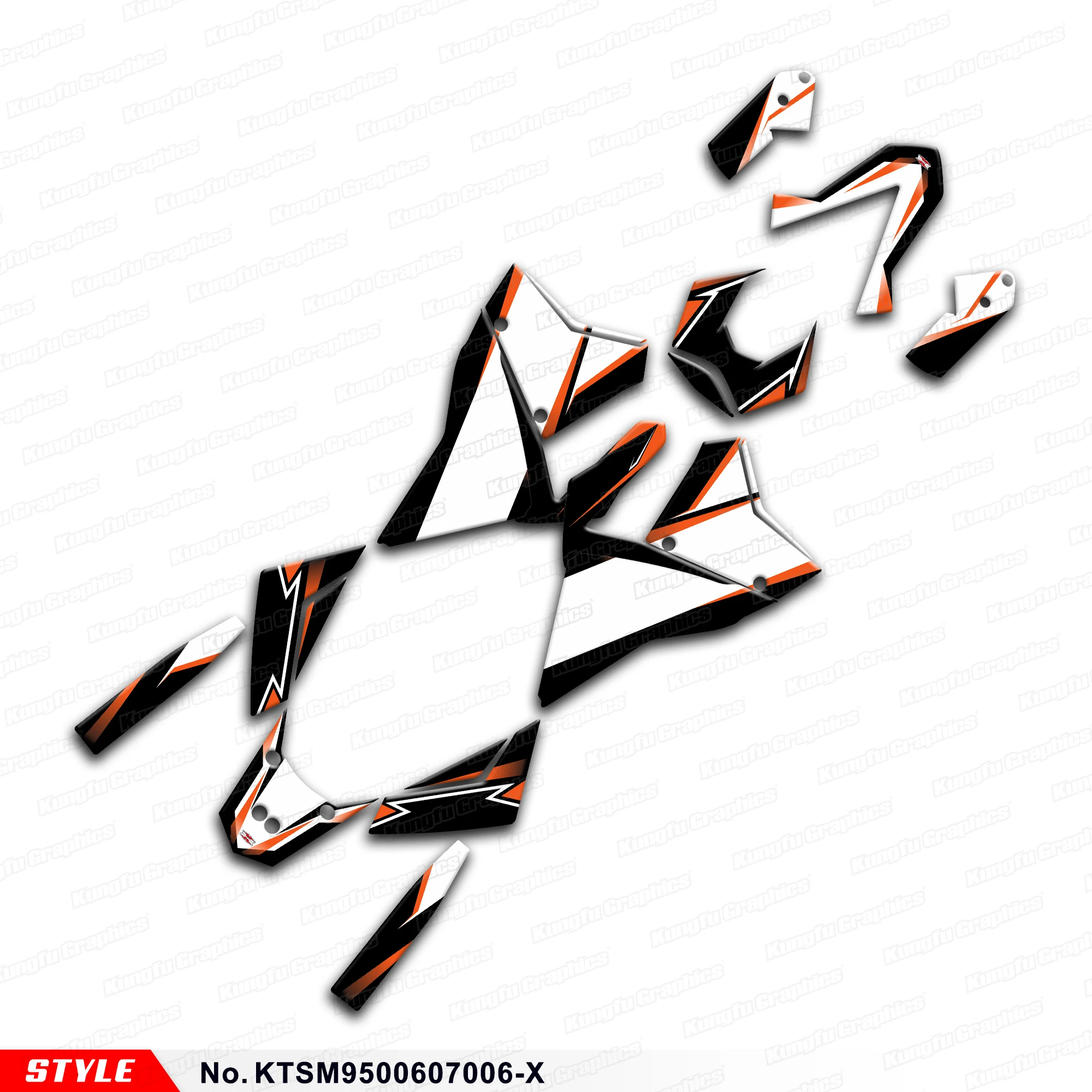 JY RACING Graphics Decal Kit Vinyl Sticker for KTM 950 Supermoto 950 SM 2006-2007, Rebuild Kit, KTSM9500607006-X
JY RACING Graphics Decal Kit Vinyl Sticker for KTM 950 Supermoto 950 SM 2006-2007, Rebuild Kit, KTSM9500607006-X