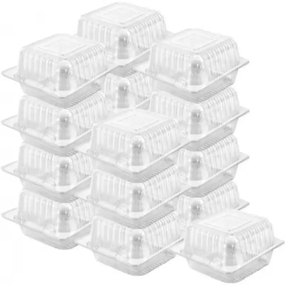 100Pcs Take Out Box Plastic Disposable Plastic Boxes Stackable with Lid Clear Food Boxes Square Cake Slice Boxes Party Supplies
100Pcs Take Out Box Plastic Disposable Plastic Boxes Stackable with Lid Clear Food Boxes Square Cake Slice Boxes Party Supplies