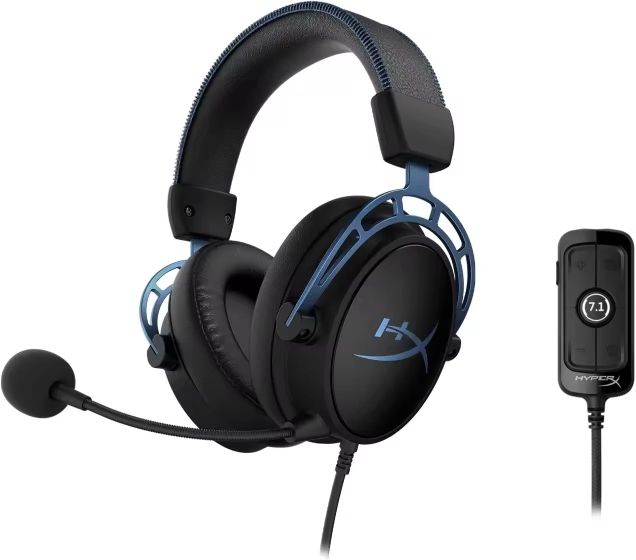 Гарнитура HyperX Alpha S Blue Wire 7,1, игровая Bluetooth-гарнитура, игровая Компьютерная гарнитура с микрофоном
Гарнитура HyperX Alpha S Blue Wire 7,1, игровая Bluetooth-гарнитура, игровая Компьютерная гарнитура с микрофоном