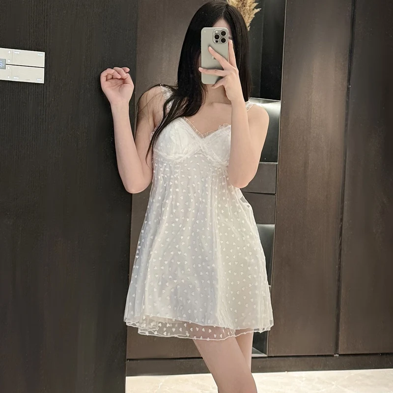 2025 Summer Sexy Lace Lingerie Spaghetti Strap Silk Satin Nightgowns for Women Cute Sleepwear Nightdress Night Dress Home Nighty
2025 Summer Sexy Lace Lingerie Spaghetti Strap Silk Satin Nightgowns for Women Cute Sleepwear Nightdress Night Dress Home Nighty