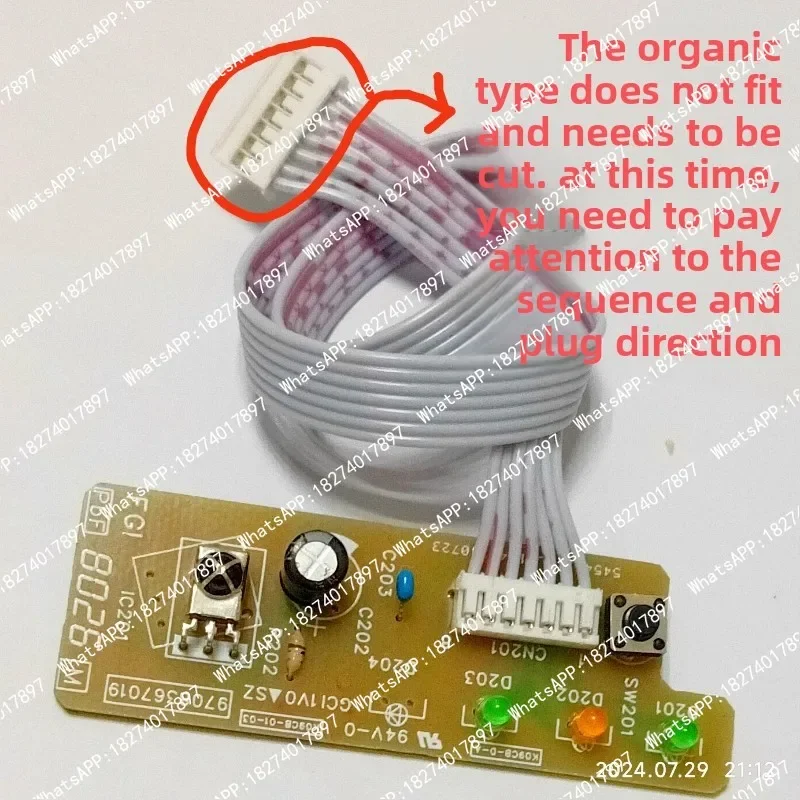 1PC for Air Conditioner Remote Control Signal Receiver Board ASQG24KLCA KFR-72G/Bokla K09CB-01-03
1PC for Air Conditioner Remote Control Signal Receiver Board ASQG24KLCA KFR-72G/Bokla K09CB-01-03