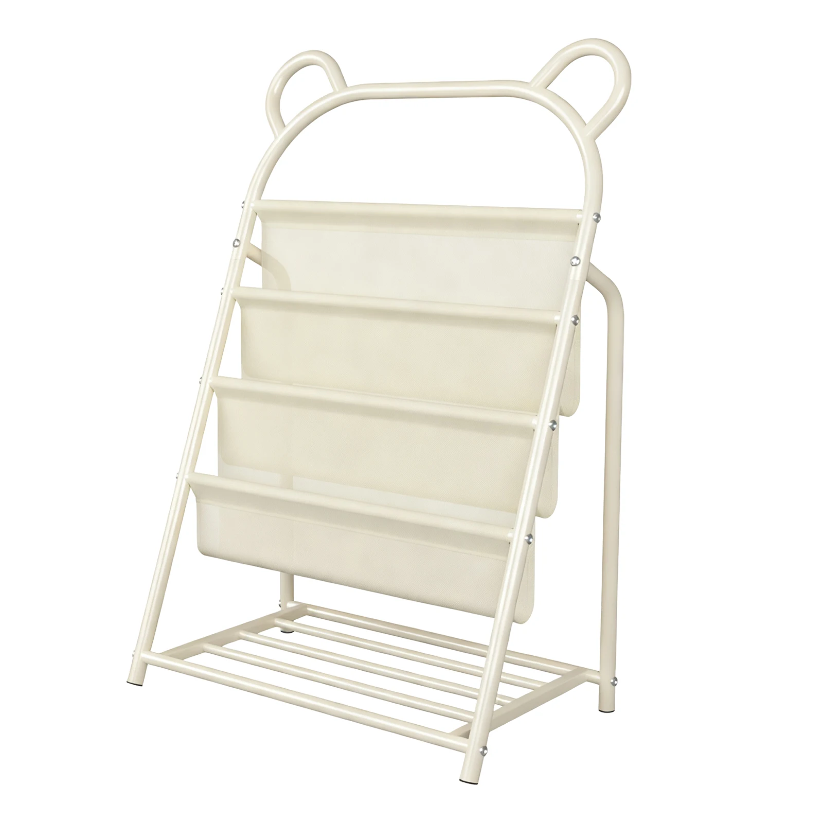 4 Tier Metal Kid Display Bookshelves 60x37x96cm Small Toddler Bookcase for Baby Corner Library Room Classroom Playroom
4 Tier Metal Kid Display Bookshelves 60x37x96cm Small Toddler Bookcase for Baby Corner Library Room Classroom Playroom