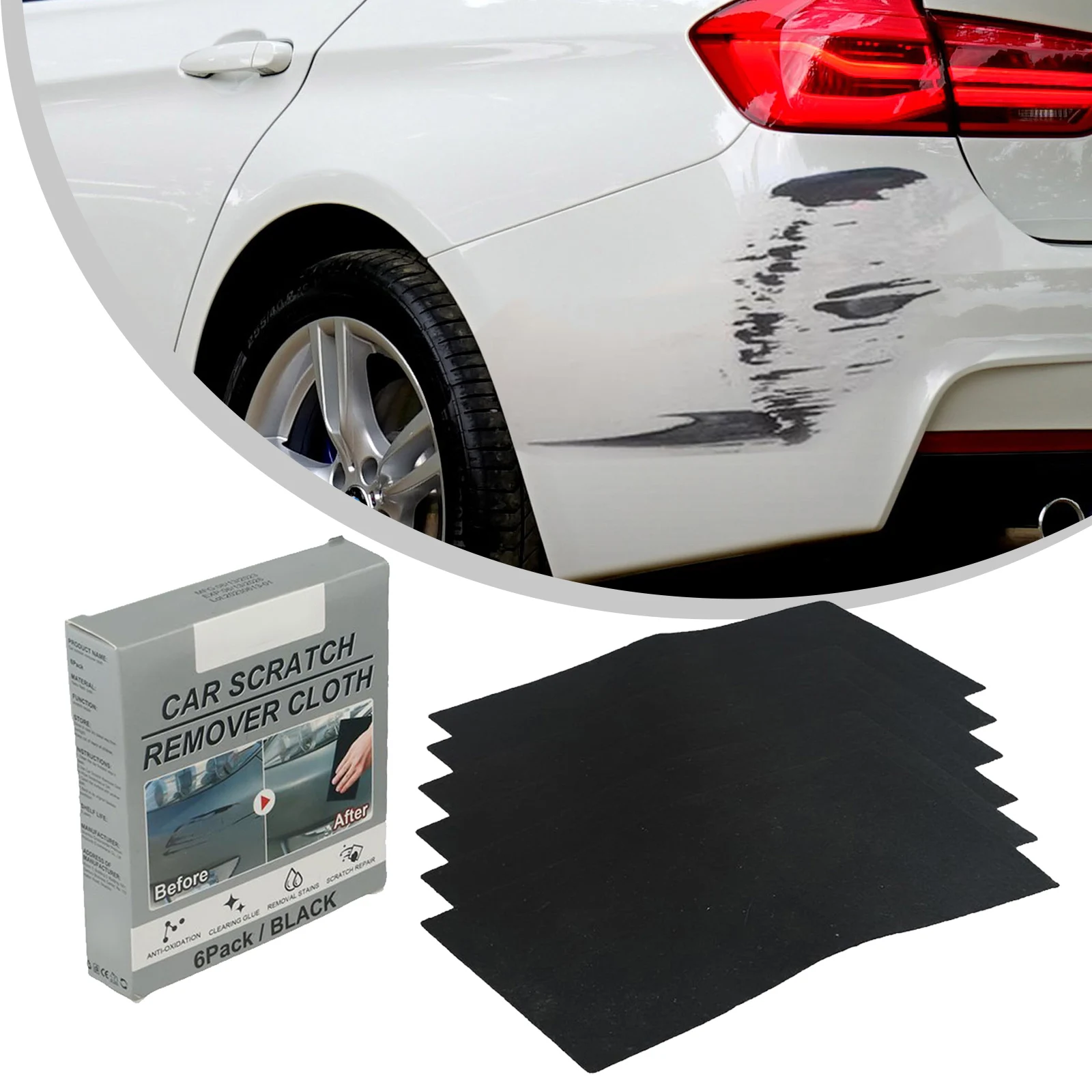 6 PCS/set Car Paint Repair Car Scratch Remover Car Scratch Repair Cloth Care Scratches Car Accessories 100% New
6 PCS/set Car Paint Repair Car Scratch Remover Car Scratch Repair Cloth Care Scratches Car Accessories 100% New