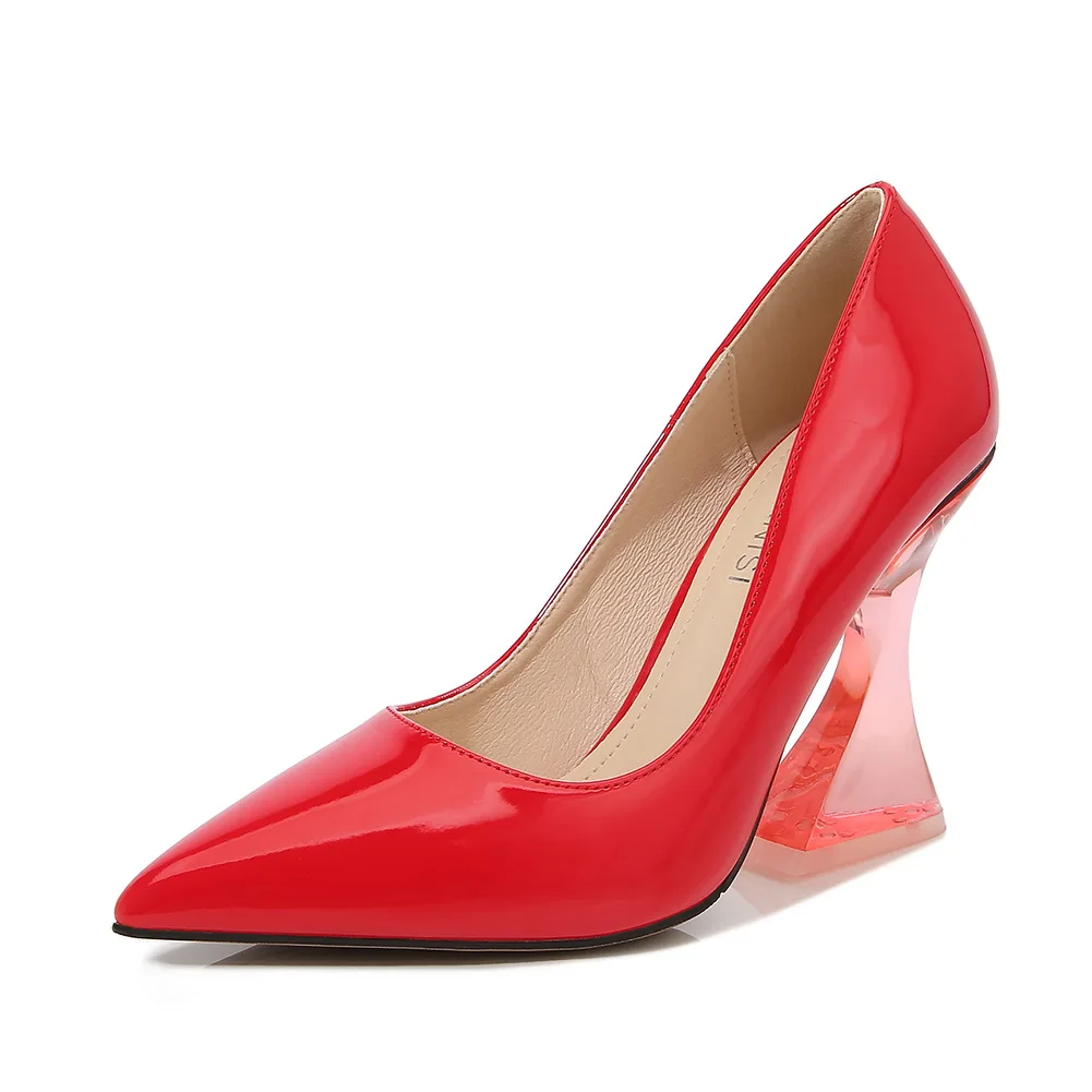 High Heel Pumps Pointed Toe Shallow Mouth Office White-Collar Large Size 35-46 Transparent Crystal Design Heel Women Shoes 35-46
High Heel Pumps Pointed Toe Shallow Mouth Office White-Collar Large Size 35-46 Transparent Crystal Design Heel Women Shoes 35-46