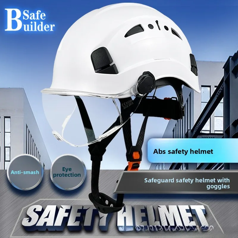 CE Construction Safety Helmet With Visor Built In Goggles For Engineer ABS Hard Hat ANSI Industrial Work Cap Head Protection New
CE Construction Safety Helmet With Visor Built In Goggles For Engineer ABS Hard Hat ANSI Industrial Work Cap Head Protection New