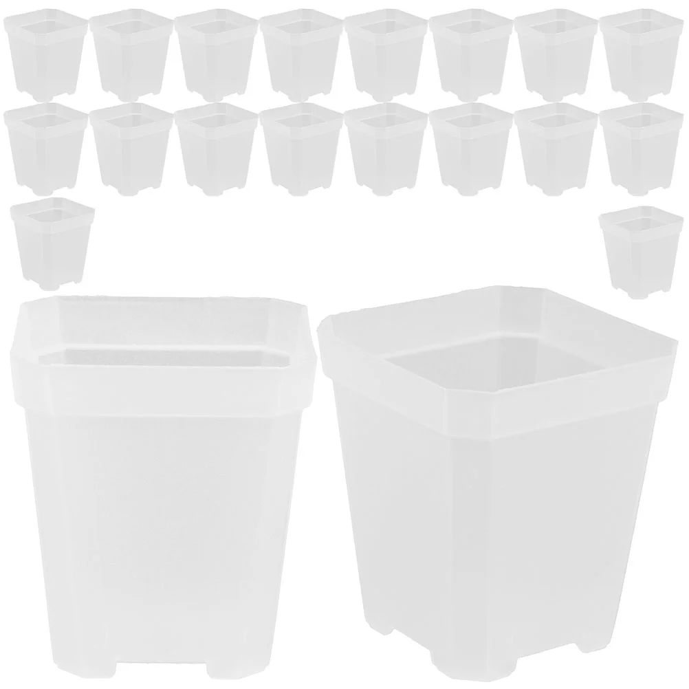 20 Pcs Square Plant Seedling Pot Planter Pots for Indoor Plants Grow Flower Orchid Planting Pp Garden Plastic
20 Pcs Square Plant Seedling Pot Planter Pots for Indoor Plants Grow Flower Orchid Planting Pp Garden Plastic