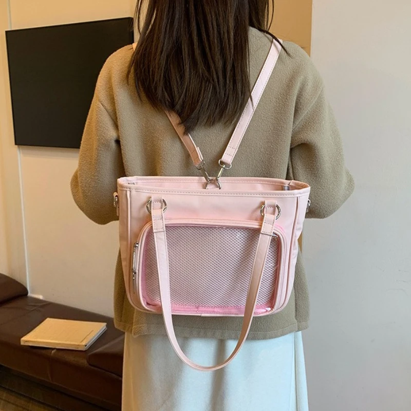 Women's Convertible Ita Tote Commuter Elegant Shoulder Backpack Large Capacity Casual Crossbody Purse for Daily & Badge Display
Women's Convertible Ita Tote Commuter Elegant Shoulder Backpack Large Capacity Casual Crossbody Purse for Daily & Badge Display