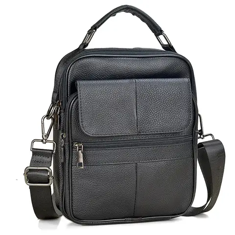 Fashion Genuine Leather Shoulder Bag for Men Real Leather Handbags Men's Casual Office Messenger Bags Male Casual Crossbody Bag