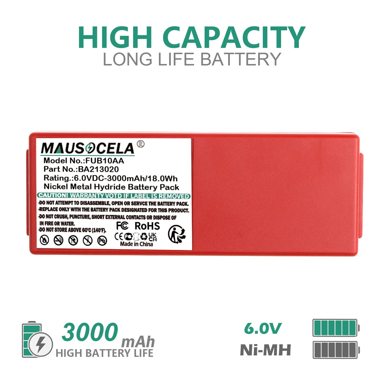 3000mAh/18.0Wh Replacement Battery For HBC BA213020 BA214060 BA214061 005-01-00466 BA210 RHB1220KY BA213030 Liebherr Funkst
3000mAh/18.0Wh Replacement Battery For HBC BA213020 BA214060 BA214061 005-01-00466 BA210 RHB1220KY BA213030 Liebherr Funkst