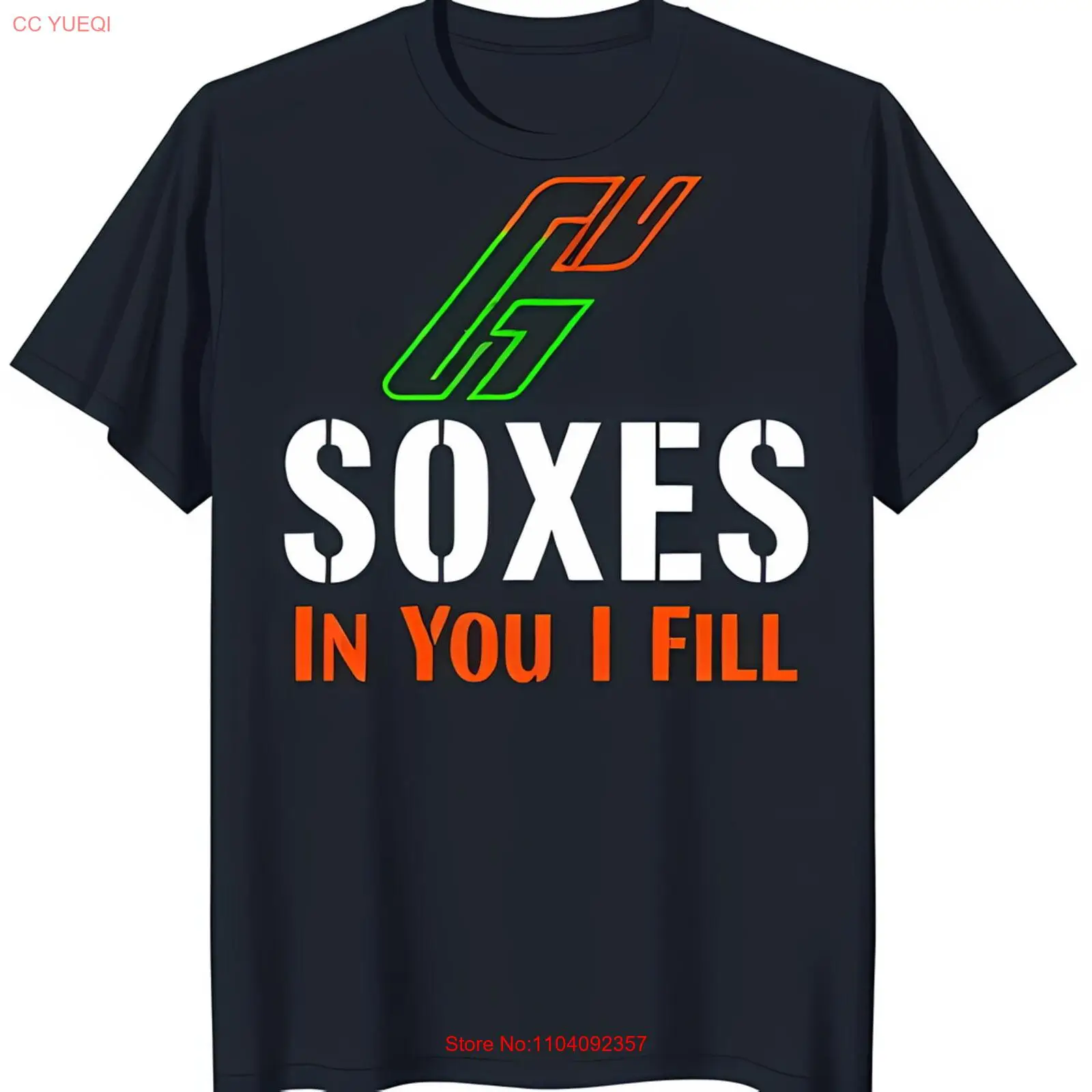 Stylish Black T-Shirt with Colorful Graphic: 'G' Design & 'SOXES' Text
Stylish Black T-Shirt with Colorful Graphic: 'G' Design & 'SOXES' Text