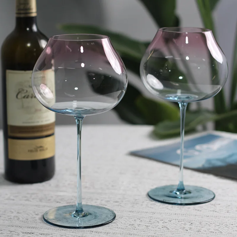 Creative Design Blue Pink Gradient Wine Cups Sea Moon Crystal Glass Red Wine Glass Luxury Wine Glass High Beauty Home Tall Cups
Creative Design Blue Pink Gradient Wine Cups Sea Moon Crystal Glass Red Wine Glass Luxury Wine Glass High Beauty Home Tall Cups