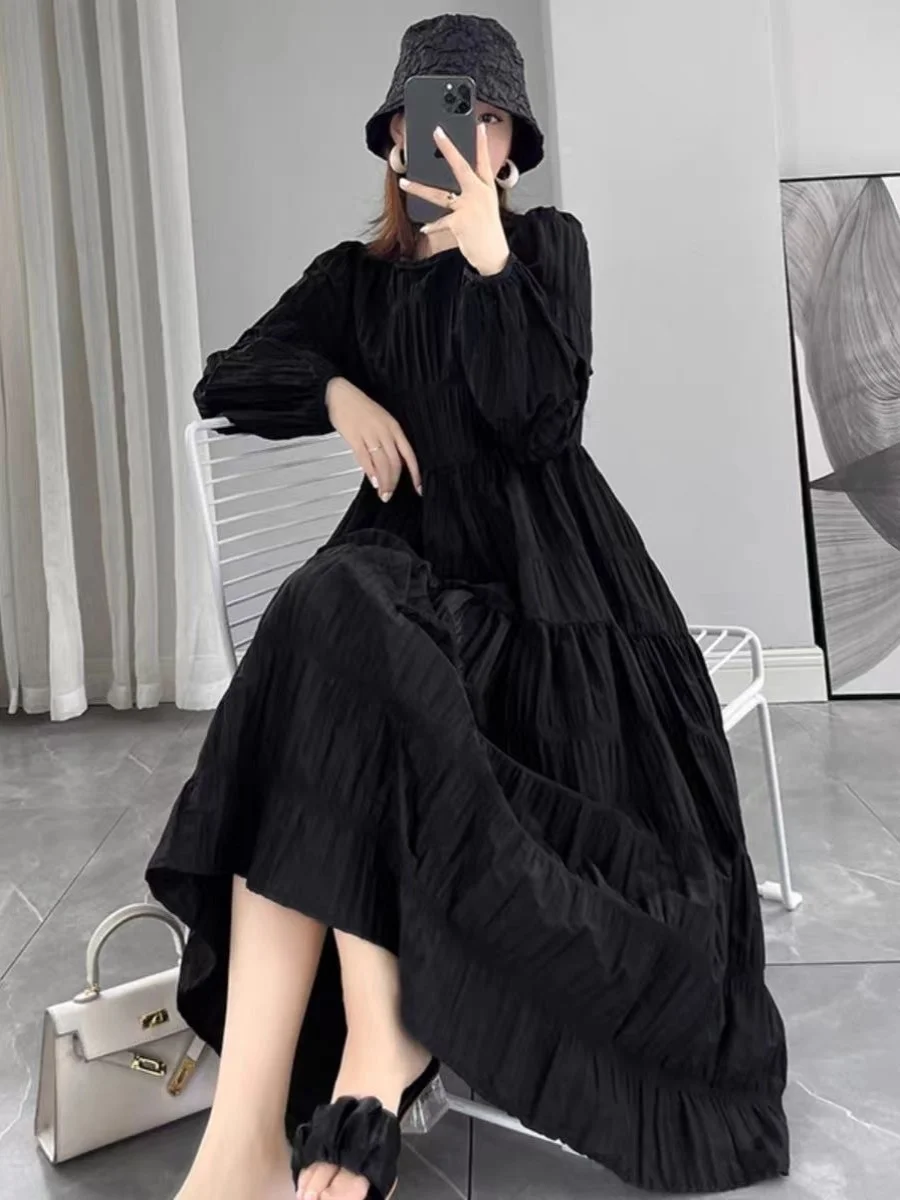 plus Size 300 Pou Long Sve Women's Dr Loose Slimming Hepburn Sle Mid-Length Bla Skirt Korean Version Straight Tu...
plus Size 300 Pou Long Sve Women's Dr Loose Slimming Hepburn Sle Mid-Length Bla Skirt Korean Version Straight Tu...