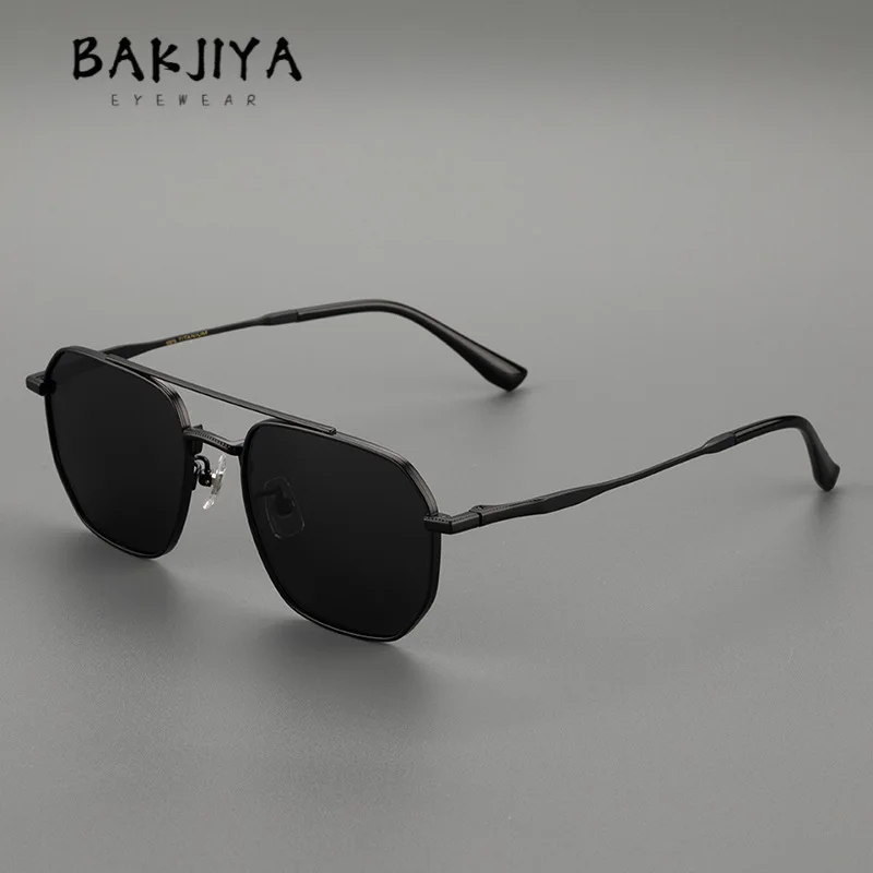 Pure Titanium Sunglasses for Men Double Beam Pilot Style Driving Anti-UV Shades Luxury Pure Titanium Polarized Sun Glasses Male
Pure Titanium Sunglasses for Men Double Beam Pilot Style Driving Anti-UV Shades Luxury Pure Titanium Polarized Sun Glasses Male