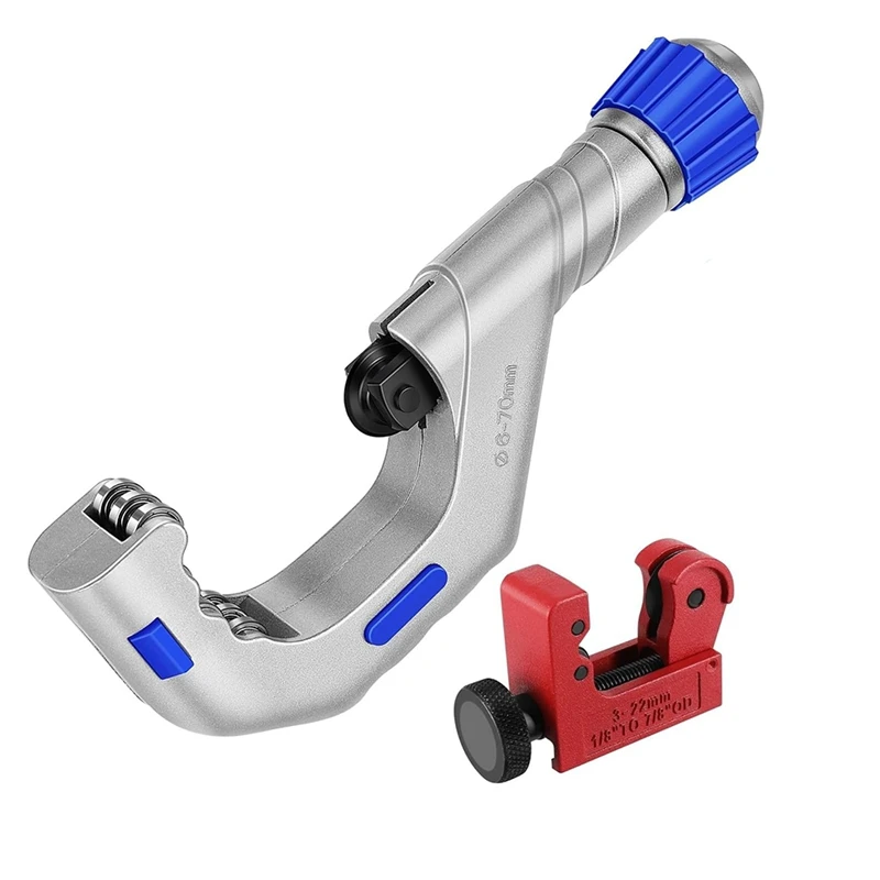 GIGI Copper Pipecutter Tool 1/4In To 2 3/4In With Mini Tube Cutter 1/8 To 7/8In For Copper,PVC,Aluminum,Stainless Steel Pipes
GIGI Copper Pipecutter Tool 1/4In To 2 3/4In With Mini Tube Cutter 1/8 To 7/8In For Copper,PVC,Aluminum,Stainless Steel Pipes