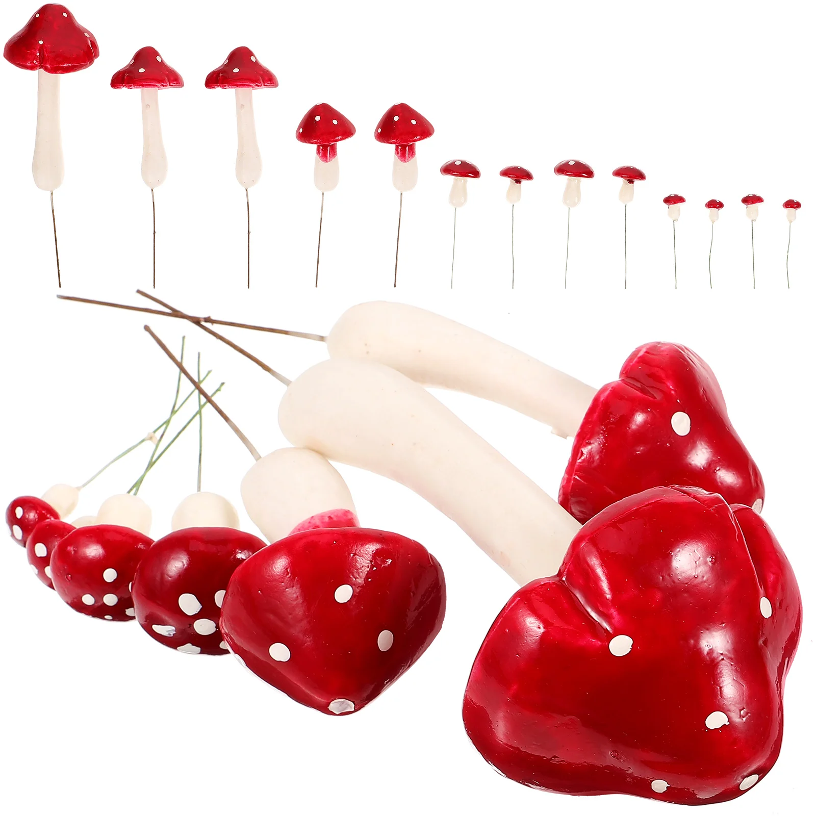 33 Pcs Realistic Artificial Foam Mushrooms Craft Accessories Red Mini FauxMushroom for Home DecorationSculpture
33 Pcs Realistic Artificial Foam Mushrooms Craft Accessories Red Mini FauxMushroom for Home DecorationSculpture