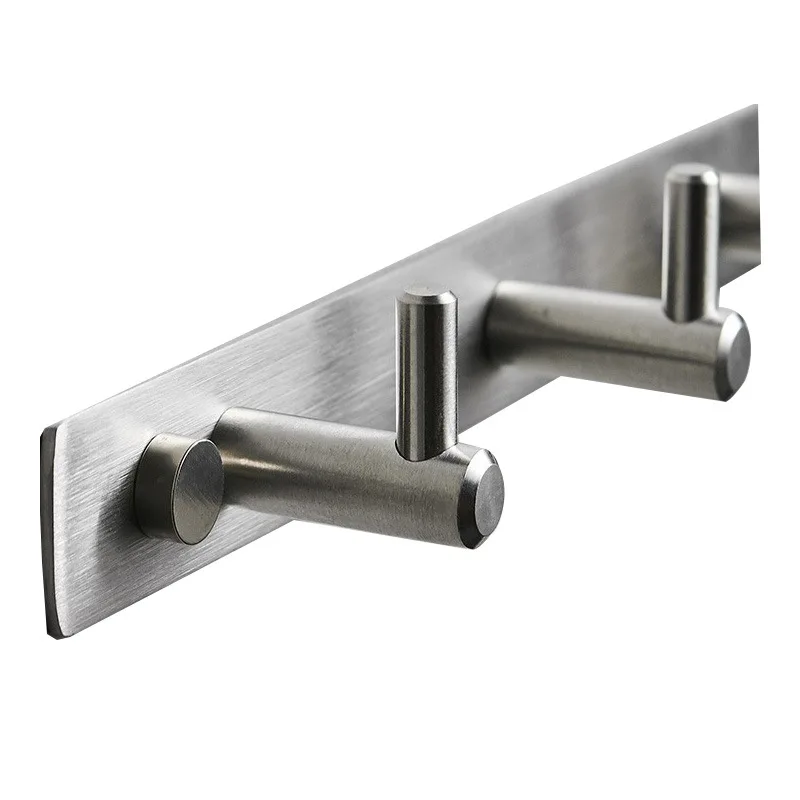 No punching hook 304 stainless steel hook Clothing Traceless cloakroom Bathroom wall row hook
No punching hook 304 stainless steel hook Clothing Traceless cloakroom Bathroom wall row hook