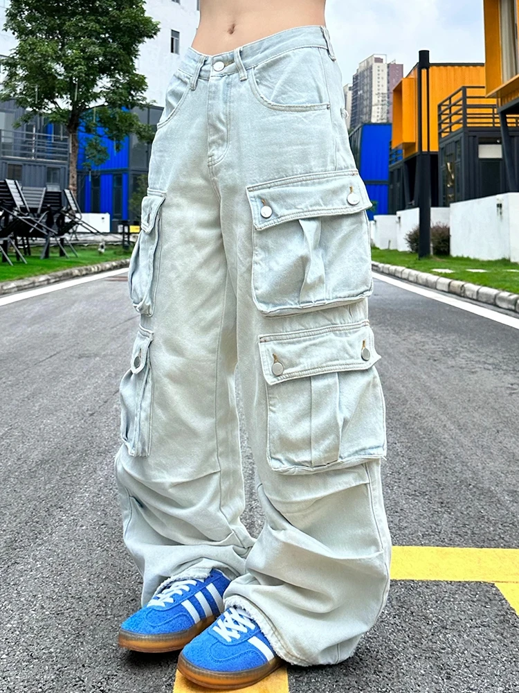 Винтажные американские джинсы Waed в уличном стиле, свободного кроя, светло-голубые, с широкими штанинами, с низкой посадкой, для женщин
Винтажные американские джинсы Waed в уличном стиле, свободного кроя, светло-голубые, с широкими штанинами, с низкой посадкой, для женщин