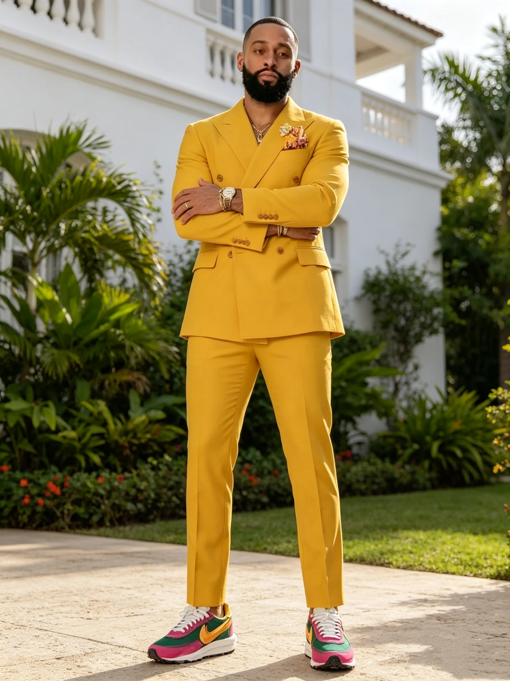 Orange Slim Fit Men's 2-Piece Suit with Double Breasted Jacket And Pants for Wedding Dinner Party Formal Business Groom Tuxedo
Orange Slim Fit Men's 2-Piece Suit with Double Breasted Jacket And Pants for Wedding Dinner Party Formal Business Groom Tuxedo