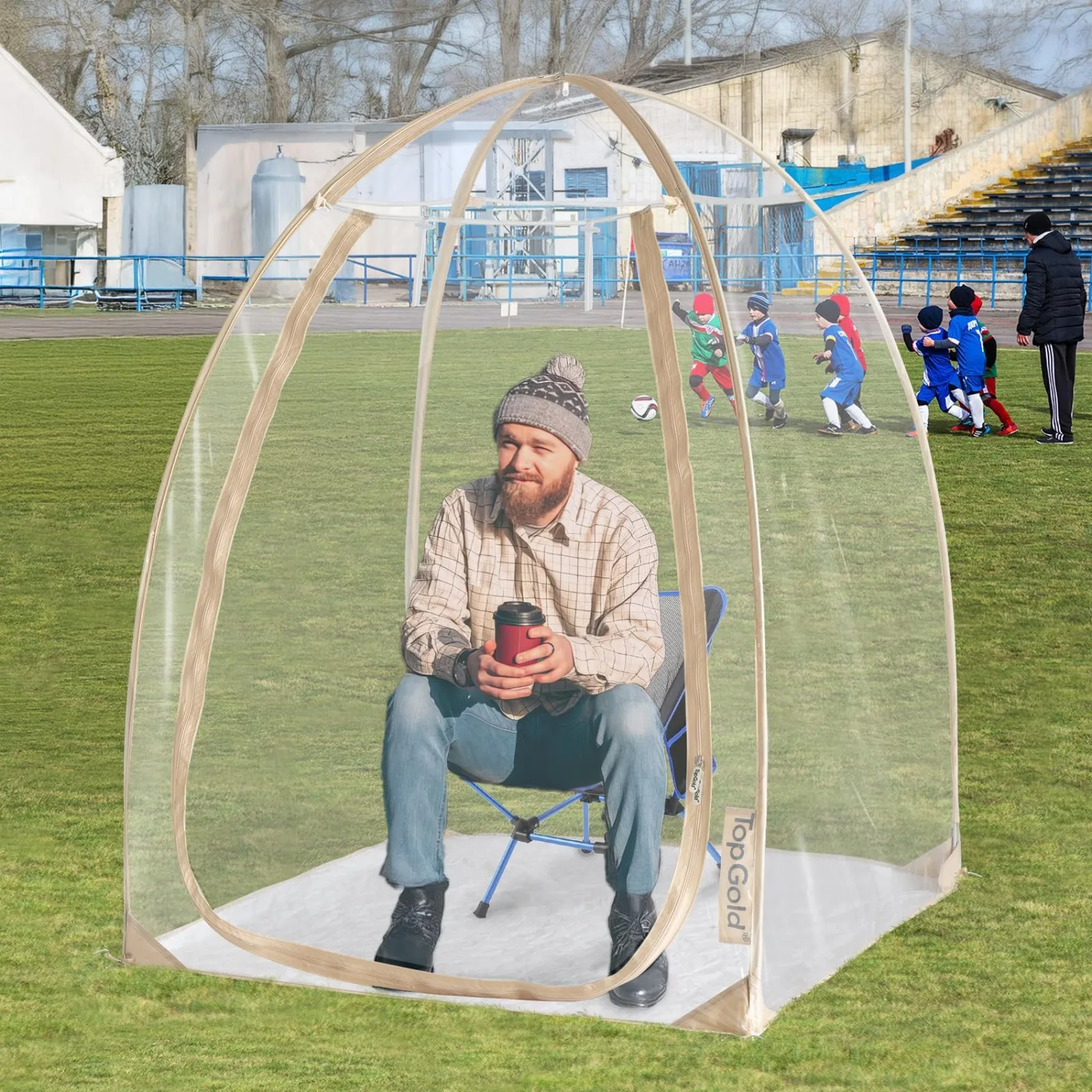 Pop Up Sports Tent Transparent Bubble Shelter Weatherproof Igloo Camping Tent Clear Outdoor Dome Tent for Backyard Garden
Pop Up Sports Tent Transparent Bubble Shelter Weatherproof Igloo Camping Tent Clear Outdoor Dome Tent for Backyard Garden