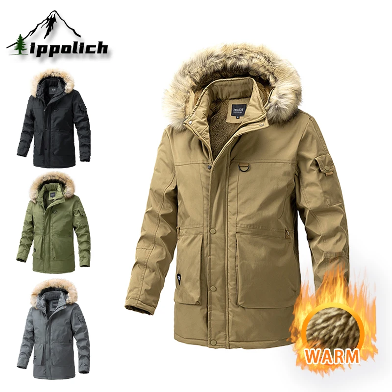 IPPOLICH Men's Winter Fleece Jacket 2024 New Thickened Warm Jackets Men Cold Warm Street Outdoor Coat Detachable hooded Coats
IPPOLICH Men's Winter Fleece Jacket 2024 New Thickened Warm Jackets Men Cold Warm Street Outdoor Coat Detachable hooded Coats