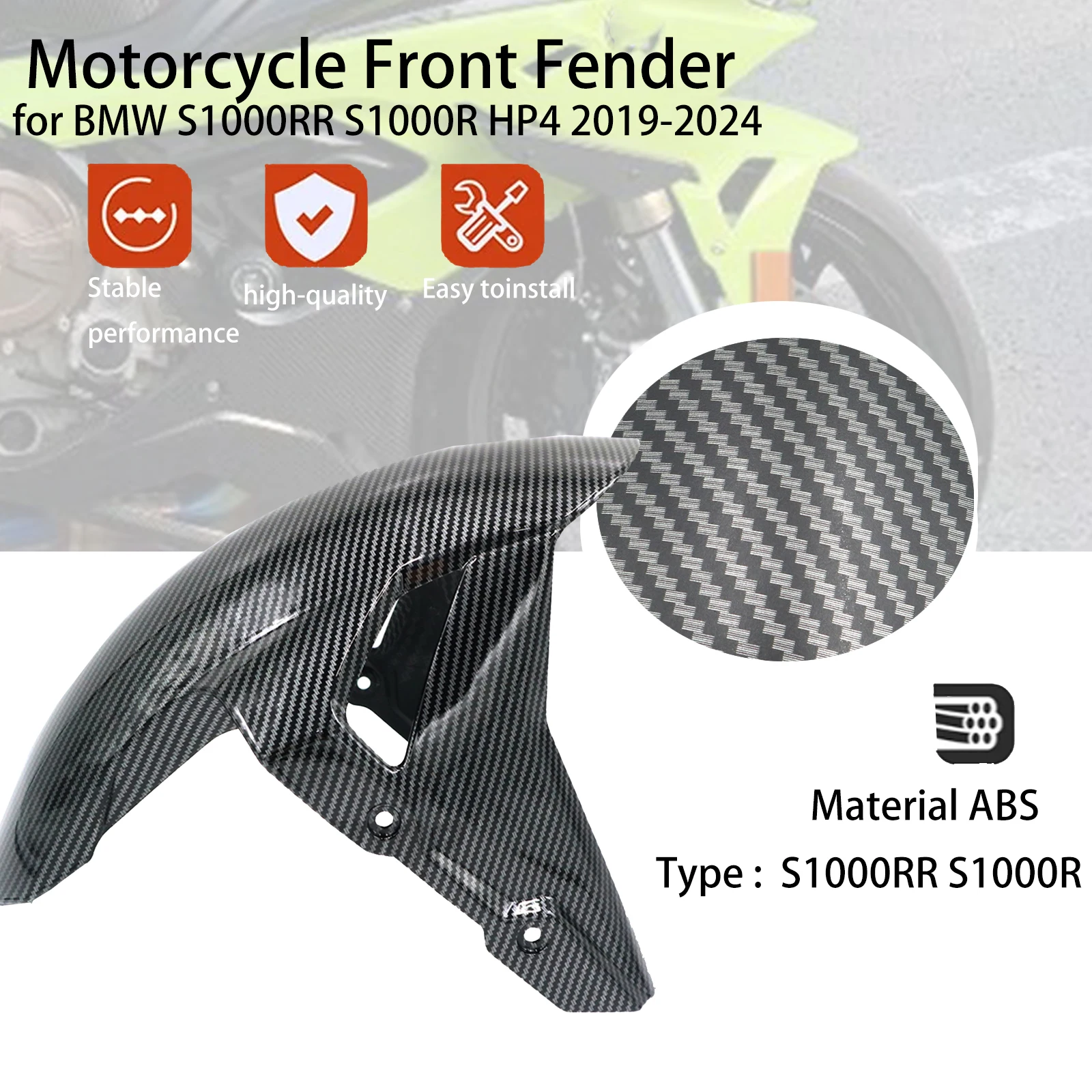 For BMW S1000RR S1000 RR 2019-2024 Motorcycle Mud Guard Mudguard Splash Fairing ABS Carbon Fiber Front Fender Accessories
For BMW S1000RR S1000 RR 2019-2024 Motorcycle Mud Guard Mudguard Splash Fairing ABS Carbon Fiber Front Fender Accessories
